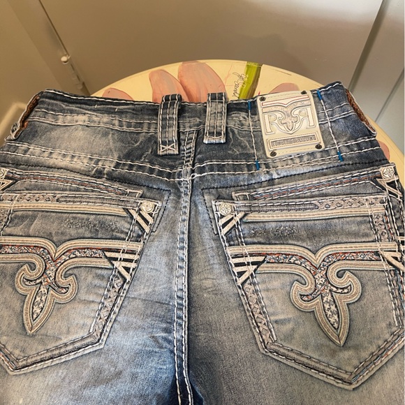 Rock Revival Denim with White Stitching - Picture 1 of 4